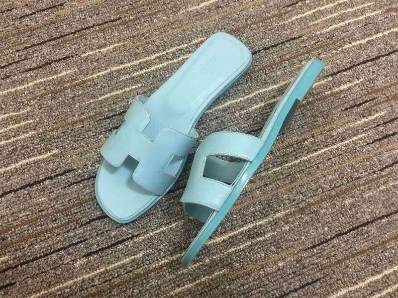 Hermes Slippers All Sky Blue Women 1