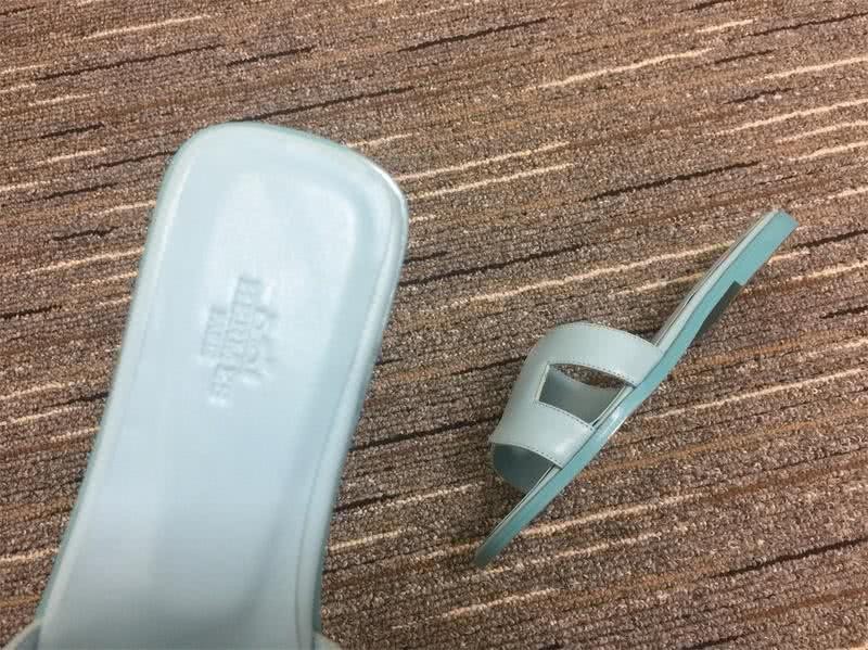 Hermes Slippers All Sky Blue Women 8