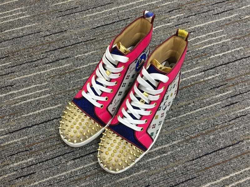 Christian Louboutin Louis Spikes Gold Men Women 1