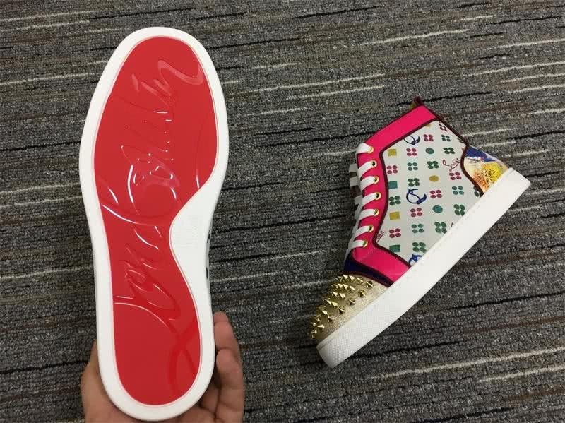Christian Louboutin Louis Spikes Gold Men Women 6