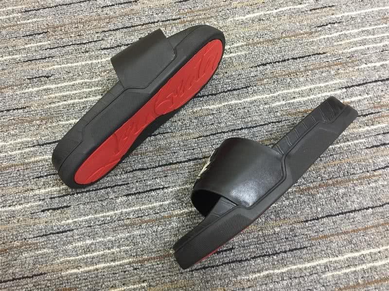 christian louboutin sandal slippers Black Men Women 7