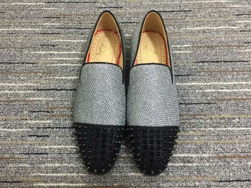 Christian Louboutin Loafer Men Women Black Grey 3