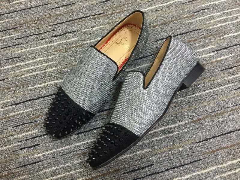 Christian Louboutin Loafer Men Women Black Grey 2