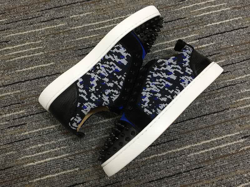 Christian Louboutin Sneakers Low Top Black Blue Men Women 4