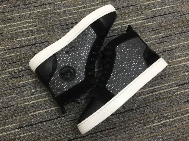 Christian Louboutin Sneakers High Top Black Grey Men Women 4
