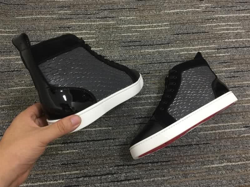 Christian Louboutin Sneakers High Top Black Grey Men Women 5