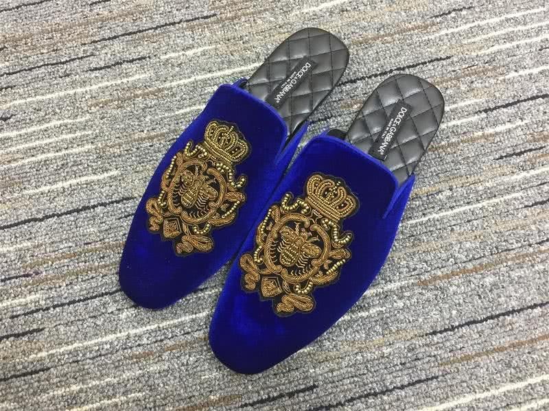 Dolce&Gabbana Loafer Blue Black And Golden Men Women 1