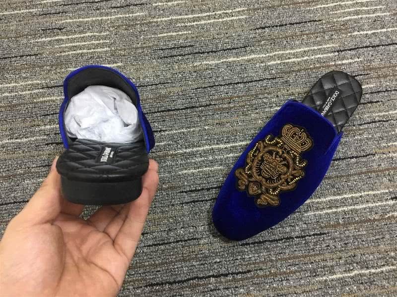 Dolce&Gabbana Loafer Blue Black And Golden Men Women 6