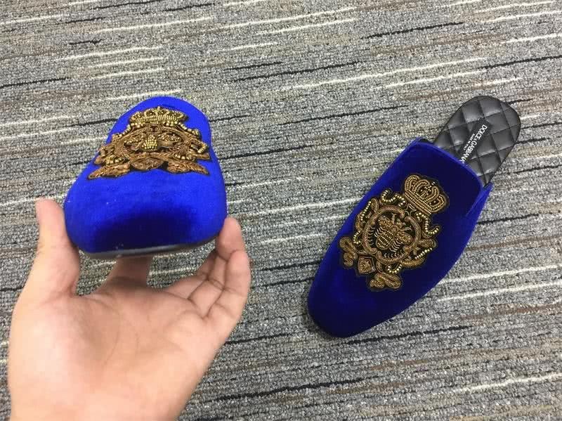 Dolce&Gabbana Loafer Blue Black And Golden Men Women 8