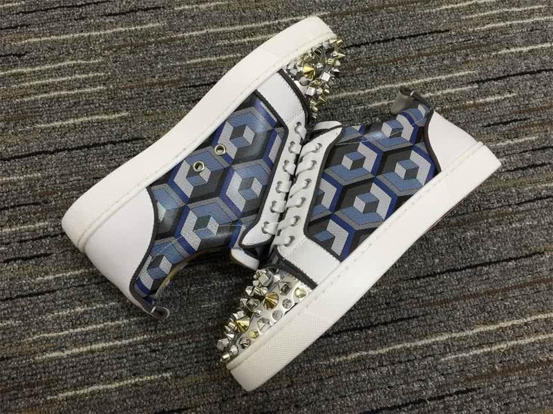 Christian Louboutin Sneakers Low Top White Blue Men Women 4