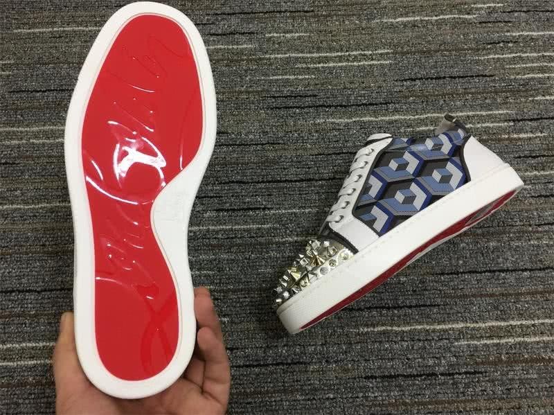 Christian Louboutin Sneakers Low Top White Blue Men Women 6