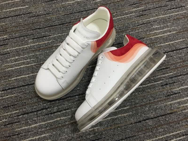 Alexander McQueen Sneakers White Orange Men Women 1