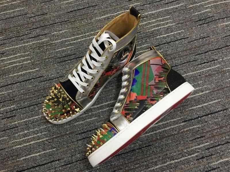 Christian Louboutin Sneakers High Top Black Brown Men Women 1