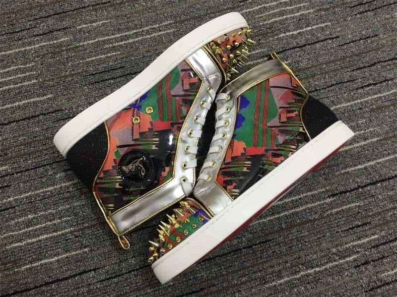 Christian Louboutin Sneakers High Top Black Brown Men Women 4