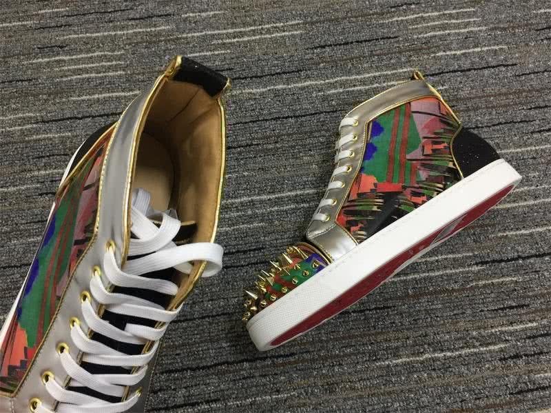 Christian Louboutin Sneakers High Top Black Brown Men Women 8