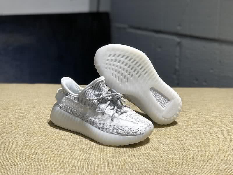 Adidas Yeezy 350 V2 Static Reflective Lace 3M Kids Offwhite 5