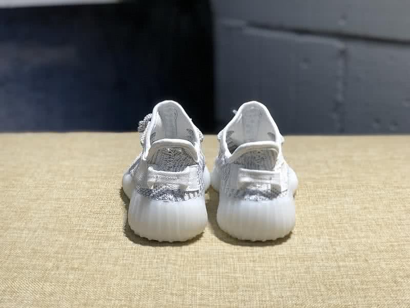 Adidas Yeezy 350 V2 Static Reflective Lace 3M Kids Offwhite 8