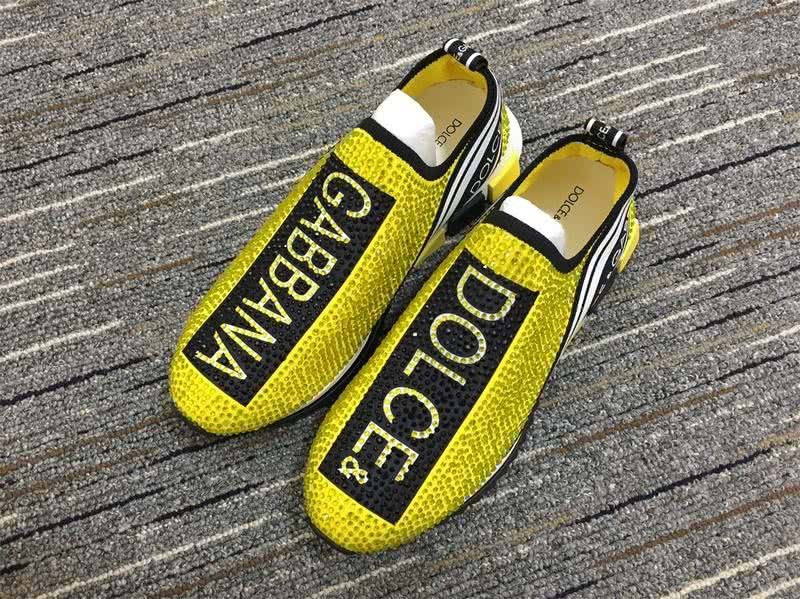 Dolce&Gabbana Sneakers Yellow Black And White Men Women 1