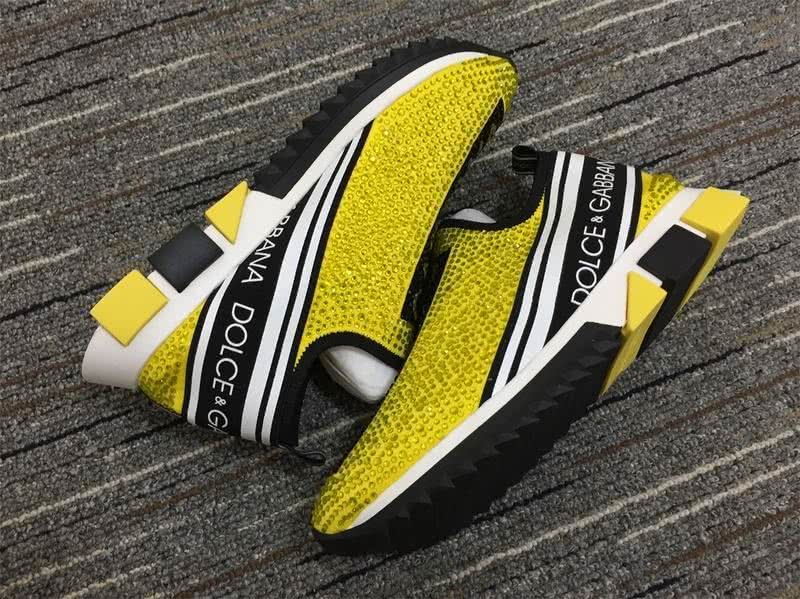 Dolce&Gabbana Sneakers Yellow Black And White Men Women 4