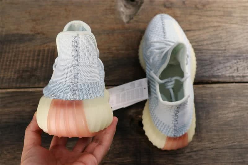 Adidas Yeezy Boost 350 V2 Men Women Grey Blue Shoes 4