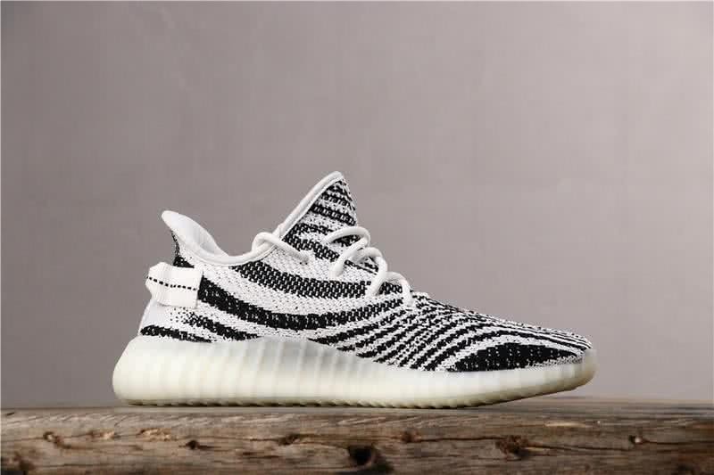 Adidas Yeezy Boost 350 V2 Men Women White Black Shoes 2