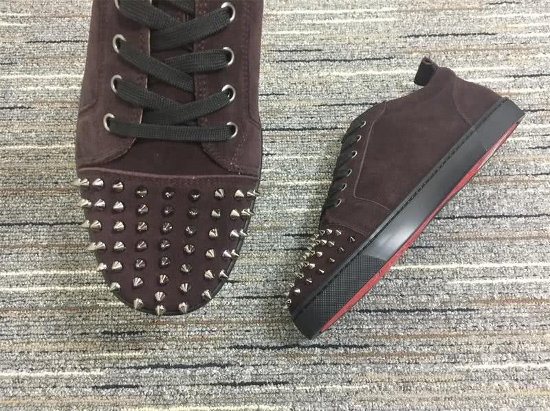 Christian Louboutin Sneakers Low Top Coffee Men Women 9