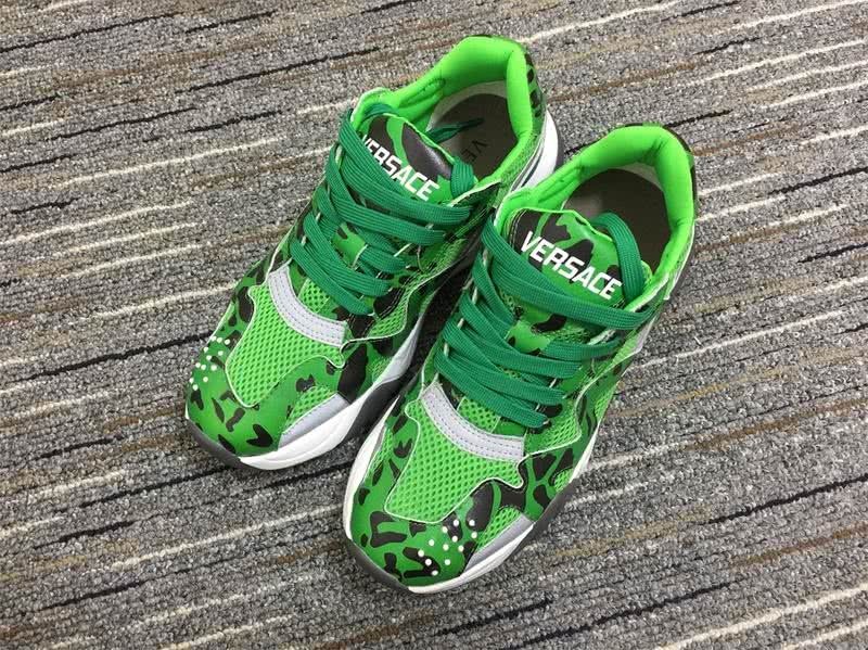 Versace Sneakers High Quality Green Black White Grey Men Women 2