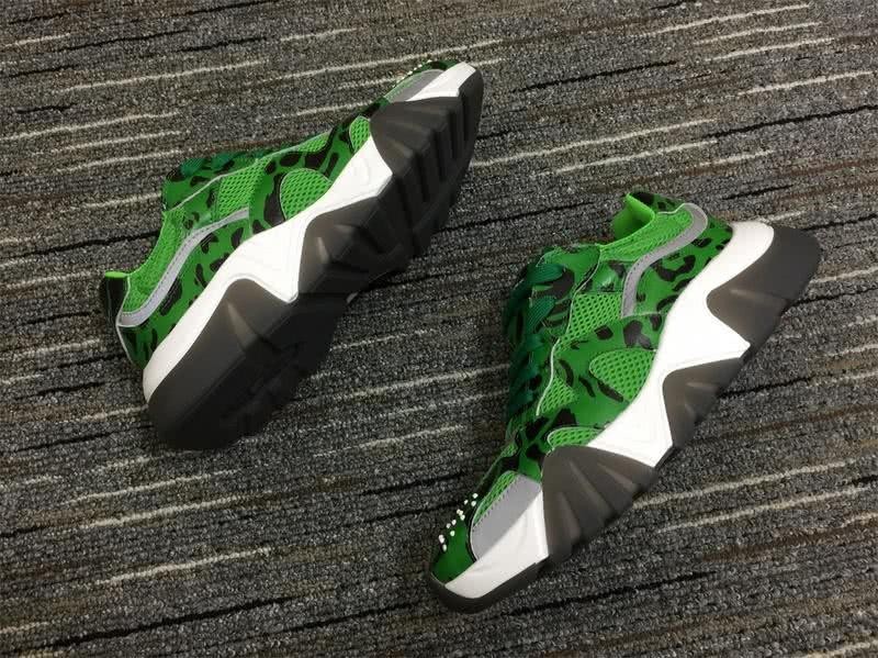 Versace Sneakers High Quality Green Black White Grey Men Women 7