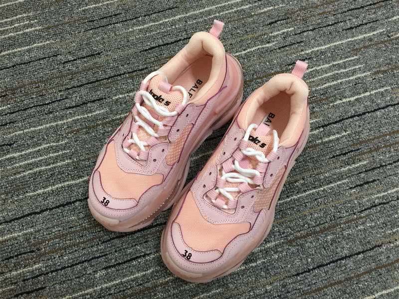Balenciaga Triple s Trainers Pink And Orange Men Women 1