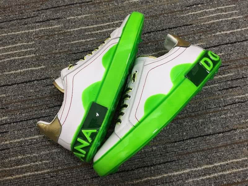 Dolce&Gabbana Portofino Sneakers White Green And Black Men Women 7