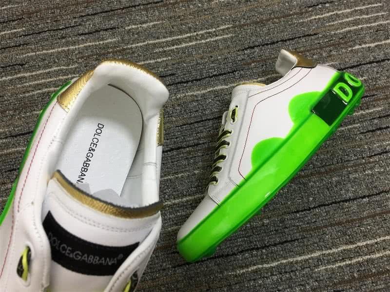 Dolce&Gabbana Portofino Sneakers White Green And Black Men Women 8