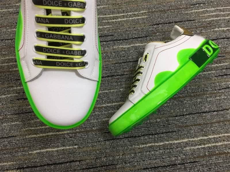 Dolce&Gabbana Portofino Sneakers White Green And Black Men Women 9