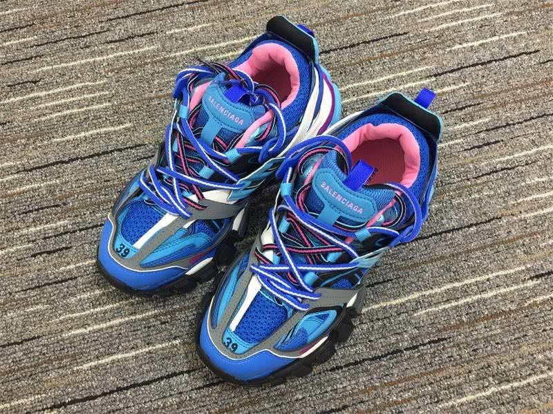 Balenciaga Triple s Trainers Blue Purple And White  Men Women 1
