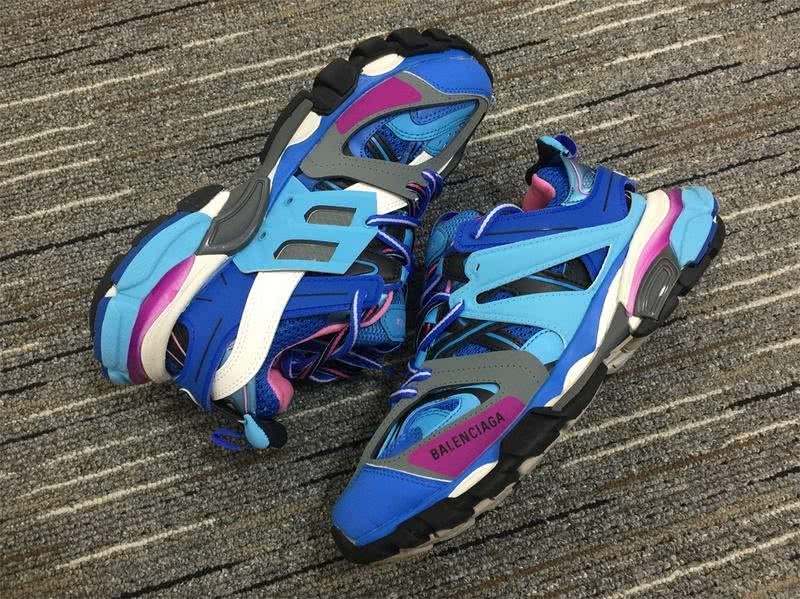 Balenciaga Triple s Trainers Blue Purple And White  Men Women 4