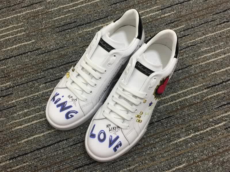 Dolce&Gabbana Portofino Sneakers White Red Purple And Black Men Women 1