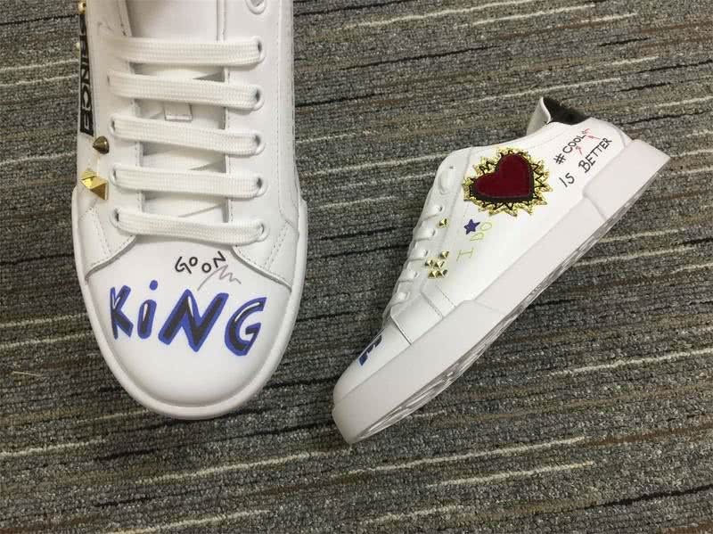 Dolce&Gabbana Portofino Sneakers White Red Purple And Black Men Women 9