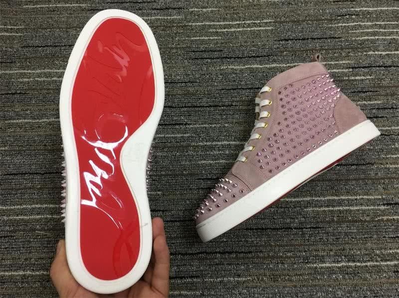 Christian Louboutin Sneakers High Top All Rivets Purple Men Women 6
