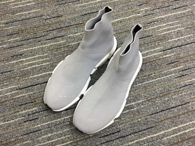Balenciaga Speed Trainers Grey And White Men Women 1