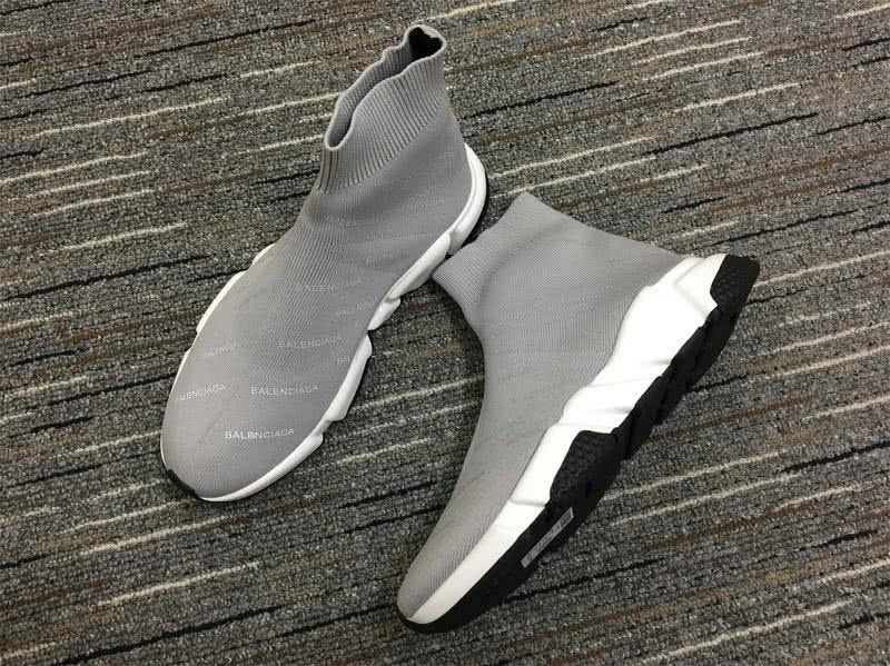 Balenciaga Speed Trainers Grey And White Men Women 2