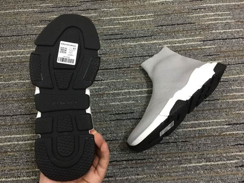 Balenciaga Speed Trainers Grey And White Men Women 7