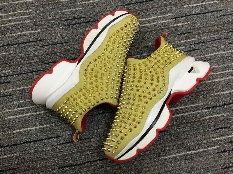 Christian Louboutin Sneakers All Rivets Green Men Women 4