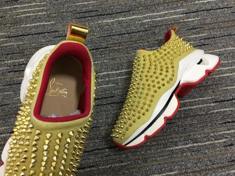 Christian Louboutin Sneakers All Rivets Green Men Women 8