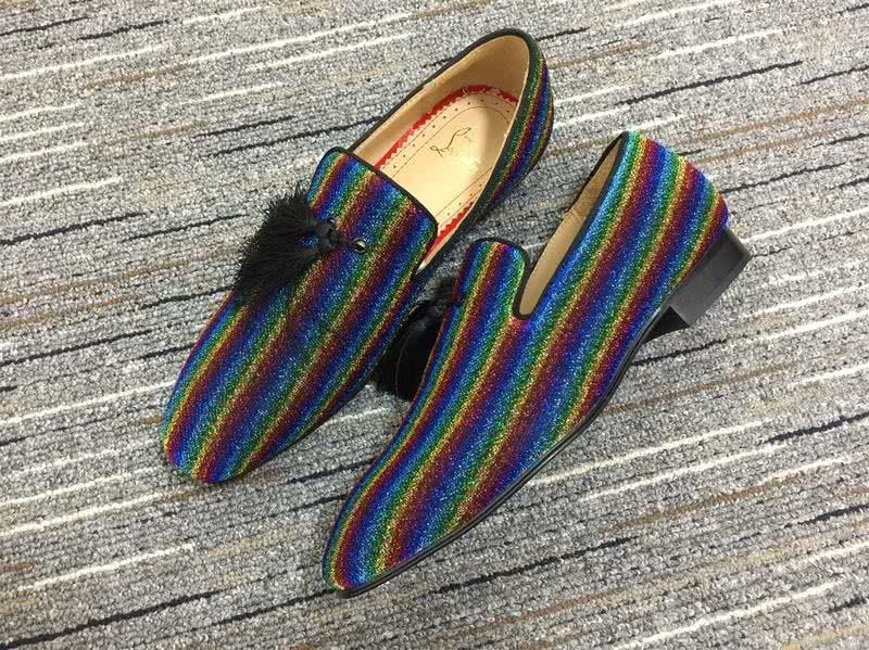 Christian Louboutin Loafers Blue Yellow Brown Men 1