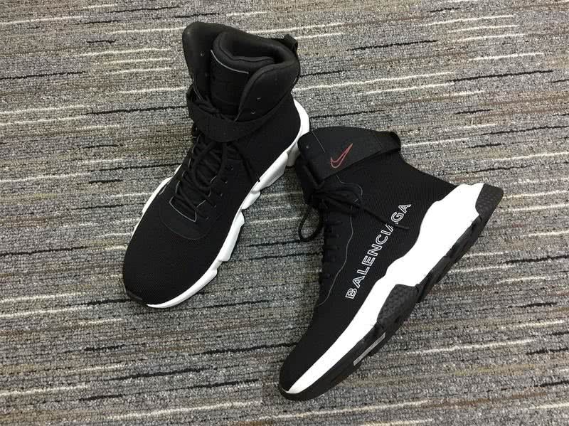 Balenciaga x Nike Speed Trainers Black And White Men Women 2