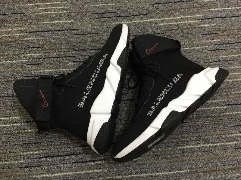 Balenciaga x Nike Speed Trainers Black And White Men Women 7