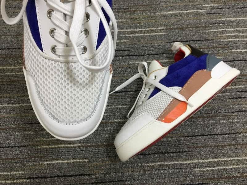 Christian Louboutin Sneakers Low Top White Blue Men Women 9