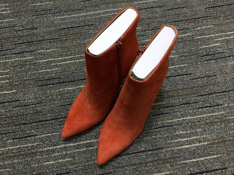 Christian Louboutin Boots High Heels Suede Orange Women 2
