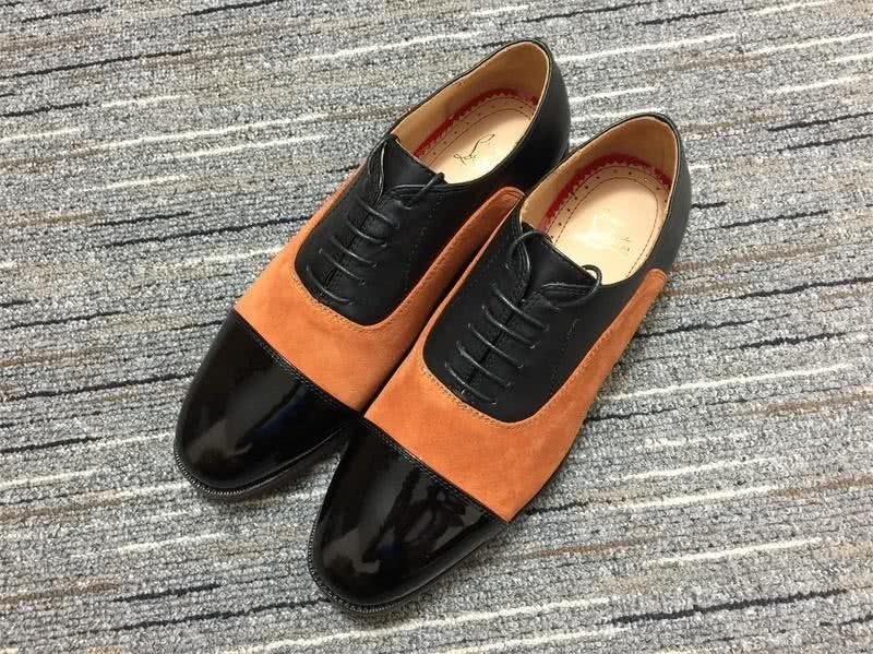 Christian Louboutin Loafers Suede Black Orange Men 2