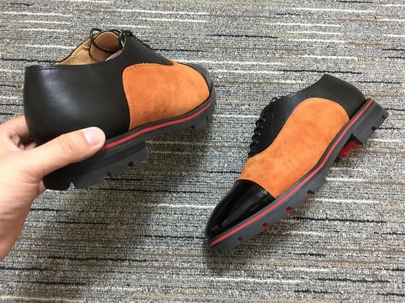 Christian Louboutin Loafers Suede Black Orange Men 5