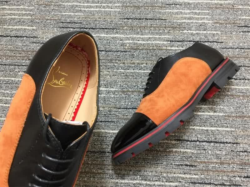 Christian Louboutin Loafers Suede Black Orange Men 8